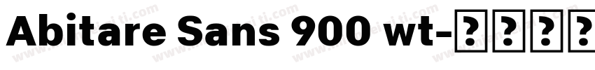Abitare Sans 900 wt字体转换